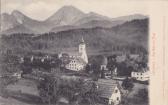 Latschach, Pfarrkirche u Gasthof Woschitz mit Post - alte historische Fotos Ansichten Bilder Aufnahmen Ansichtskarten 