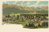 Föderlach Ortsansicht - Kärnten - alte historische Fotos Ansichten Bilder Aufnahmen Ansichtskarten 