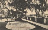 Villach, Gastgarten der Dependance Mosser - Draulände - alte historische Fotos Ansichten Bilder Aufnahmen Ansichtskarten 