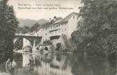 Bischoflack, Kapuzinerbrücke über die Sora - Oberkrain (Gorenjska) - alte historische Fotos Ansichten Bilder Aufnahmen Ansichtskarten 