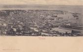 Trieste, Stadtansicht mit Südbahnhof und Hafen - Italien - alte historische Fotos Ansichten Bilder Aufnahmen Ansichtskarten 