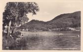 Klopeiner See mit Strandbad - St. Kanzian am Klopeiner See - alte historische Fotos Ansichten Bilder Aufnahmen Ansichtskarten 