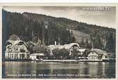 Seeboden - Cafe Santner und Steiners Gsthof - Seeboden - alte historische Fotos Ansichten Bilder Aufnahmen Ansichtskarten 