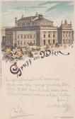 Wien, K.K Hofburgtheater - Wien - alte historische Fotos Ansichten Bilder Aufnahmen Ansichtskarten 