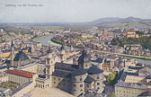 Salzburg von der Festung - alte historische Fotos Ansichten Bilder Aufnahmen Ansichtskarten 