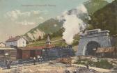 Wocheinerbahn -Assling Karawankentunnel Südportal - Oberkrain (Gorenjska) - alte historische Fotos Ansichten Bilder Aufnahmen Ansichtskarten 