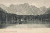 Unterer Weissenfelser See - Friaul Julisch Venetien - alte historische Fotos Ansichten Bilder Aufnahmen Ansichtskarten 