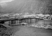 Brücke in Techendorf von Süden - Weißensee - alte historische Fotos Ansichten Bilder Aufnahmen Ansichtskarten 
