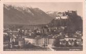 Salzburg vom Kapuzinerberg - Oesterreich - alte historische Fotos Ansichten Bilder Aufnahmen Ansichtskarten 