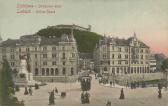 Laibach, Stritar-Gasse, Marien Platz und Burg - Slowenien - alte historische Fotos Ansichten Bilder Aufnahmen Ansichtskarten 