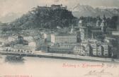 Salzburg und Kapuzinerberg - alte historische Fotos Ansichten Bilder Aufnahmen Ansichtskarten 