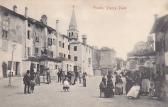 Grado, Piazza Platz - Friaul Julisch Venetien - alte historische Fotos Ansichten Bilder Aufnahmen Ansichtskarten 