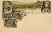 6 Bild Litho Karte - Adelsberg - Innerkrainer-Karstgegend (Notranjsko-kraška) - alte historische Fotos Ansichten Bilder Aufnahmen Ansichtskarten 