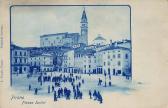 Piran, Piazza Tartini - alte historische Fotos Ansichten Bilder Aufnahmen Ansichtskarten 