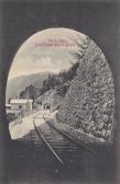 Wocheinerbahn, 3 Tunnel bei St. Lucia - alte historische Fotos Ansichten Bilder Aufnahmen Ansichtskarten 