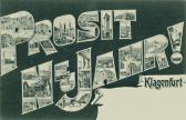 Klagenfurt Neujahrskarte - Oesterreich - alte historische Fotos Ansichten Bilder Aufnahmen Ansichtskarten 