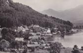 Egg am See, Badehäuser und Strandhotel Aschgan - Kärnten - alte historische Fotos Ansichten Bilder Aufnahmen Ansichtskarten 