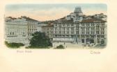 Triest, Piazza Grande mit Rathaus - Triest - alte historische Fotos Ansichten Bilder Aufnahmen Ansichtskarten 