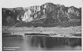 St. Lorenz am Mondsee mit Drachenwand - Sankt Lorenz - alte historische Fotos Ansichten Bilder Aufnahmen Ansichtskarten 