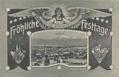 Klagenfurt Weihnachtskarte - Kärnten - alte historische Fotos Ansichten Bilder Aufnahmen Ansichtskarten 