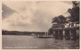 Faak am See, Schiffsanlegestelle auf der Insel  - Finkenstein am Faaker See - alte historische Fotos Ansichten Bilder Aufnahmen Ansichtskarten 