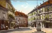 Bahnhofstraße und das Canaval-Haus, um 1910 - Villach-Innere Stadt - alte historische Fotos Ansichten Bilder Aufnahmen Ansichtskarten 