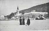Ossiach im Winter - Feldkirchen - alte historische Fotos Ansichten Bilder Aufnahmen Ansichtskarten 