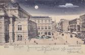 Wien, Kärntnerstraße und Hofoper - Mondscheinkarte - Oesterreich - alte historische Fotos Ansichten Bilder Aufnahmen Ansichtskarten 