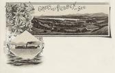2 Bild Litho Karte Velden am See - Europa - alte historische Fotos Ansichten Bilder Aufnahmen Ansichtskarten 