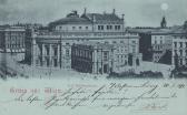 Wien, K.K. Hof-Burgtheater - Mondscheinkarte - alte historische Fotos Ansichten Bilder Aufnahmen Ansichtskarten 