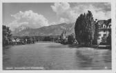 Blick von der Draubrücke - Villach - alte historische Fotos Ansichten Bilder Aufnahmen Ansichtskarten 