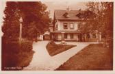 Faakersee Insel Hotel, Ostansicht - Villach Land - alte historische Fotos Ansichten Bilder Aufnahmen Ansichtskarten 