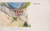 Semmeringbahn, Viadukt über die Krauselklause - Neunkirchen - alte historische Fotos Ansichten Bilder Aufnahmen Ansichtskarten 