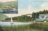 Seehof und Hotel Annenheim mit Damfschiff - Villach - alte historische Fotos Ansichten Bilder Aufnahmen Ansichtskarten 