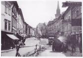 Hauptplatz Straßenerneuerung - Villach - alte historische Fotos Ansichten Bilder Aufnahmen Ansichtskarten 