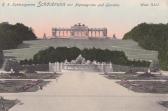 Wien, K.K. Schlossgarten Schönbrunn - alte historische Fotos Ansichten Bilder Aufnahmen Ansichtskarten 