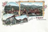 4 Bild Litho Karte - St. Marein bei Erlachstein - Sann-Gegend (Savinjska) - alte historische Fotos Ansichten Bilder Aufnahmen Ansichtskarten 