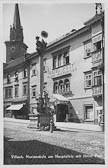 Hotel Post und Mariensäule - Villach-Innere Stadt - alte historische Fotos Ansichten Bilder Aufnahmen Ansichtskarten 