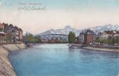 Blick auf die Draubrücke und auf die Karawanken - Villach - alte historische Fotos Ansichten Bilder Aufnahmen Ansichtskarten 