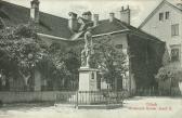 Das 1888 errichtete Denkmal - Villach-Innere Stadt - alte historische Fotos Ansichten Bilder Aufnahmen Ansichtskarten 