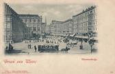 Wien, Kärntnerstraße mit Oper und Stephanskirche - Wien - alte historische Fotos Ansichten Bilder Aufnahmen Ansichtskarten 