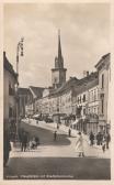Hauptplatz mit Stadtpfarrkirche - Villach-Innere Stadt - alte historische Fotos Ansichten Bilder Aufnahmen Ansichtskarten 