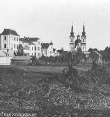 Kreuzkirche. Blick nach O - Villach - alte historische Fotos Ansichten Bilder Aufnahmen Ansichtskarten 