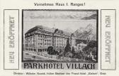 Villach, Parkhotel Eröffnung  - Europa - alte historische Fotos Ansichten Bilder Aufnahmen Ansichtskarten 