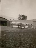Am Flugplatz in Villach - Europa - alte historische Fotos Ansichten Bilder Aufnahmen Ansichtskarten 