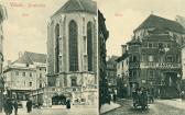 Villach Hauptplatz, Rautterhaus und Rautterbrunnen - Europa - alte historische Fotos Ansichten Bilder Aufnahmen Ansichtskarten 