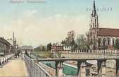 Villacher Strasse und evangelische Kirche - Kärnten - alte historische Fotos Ansichten Bilder Aufnahmen Ansichtskarten 