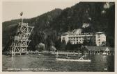 Grandhotel Annenheim mit Sprungturm - Kärnten - alte historische Fotos Ansichten Bilder Aufnahmen Ansichtskarten 