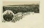 2 Bild Litho Karte Velden am Wörthersee - Oesterreich - alte historische Fotos Ansichten Bilder Aufnahmen Ansichtskarten 
