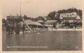 Strandhotel Aschgan mit Strandbad - Kärnten - alte historische Fotos Ansichten Bilder Aufnahmen Ansichtskarten 